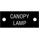 20914 - Cable tag. 'CANOPY LAMP'. (5pcs)